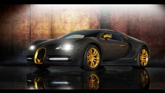 Gold cars mansory Supercars bugatti veyron carbon fiber