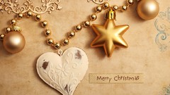 Gold Holidays Christmas decoration harmony garland