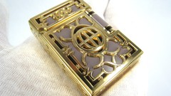 Gold white background lighters St. Dupont
