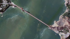 Golden gate bridge aerial