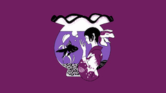 Goldfish asians artwork purple