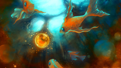 Goldfish light gold Life