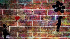 Goodbye suicide Balloons Depression banksy