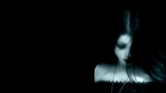 Gothic dark hair Women fantasy girl black background goths