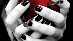 Gothic selective coloring apples