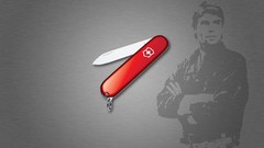 Gradient Knives silhouettes fan art TV series minimalistic 