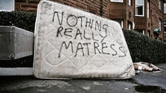 Graffiti abandoned funny mattress Quotes