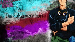 Graffiti Anime glasses Manga blondes black eyes great teacher 