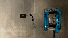 Graffiti artwork Hearts payphone