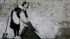Graffiti banksy street art