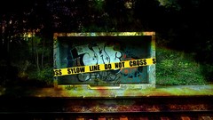 Graffiti Bus stop urban digital art