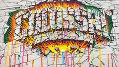 Graffiti colors mural artwork