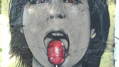 Graffiti licking lollipops Shay Maria