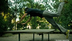 Graffiti parkour old house