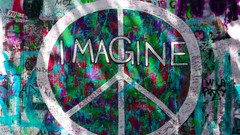 Graffiti peace sign imagine