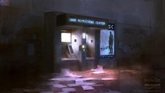 Graffiti science fiction halo cityscapes concept art artwork 