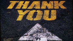 Graffiti thank You arrow