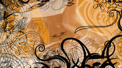 Graffiti Tribal black orange