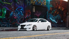Graffiti tuning cars roads stance tuned Lexus IS