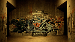 Graffiti urban hip hop