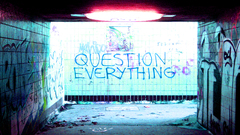 Graffiti urban lighting Question