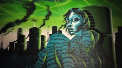 Graffiti woman streetart