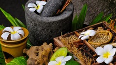 Grain lemons cinnamon plumeria