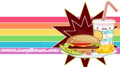 Graphic snack Food and