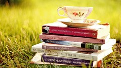 Grass Books cups tea cup