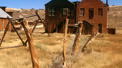 Grass buildings nature fences