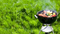 Grass food meat meal barbecue grill