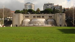 Grass fountain lisbon cities