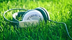 Grass headphones Tiësto