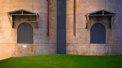 Grass New Zealand symmetry buildings