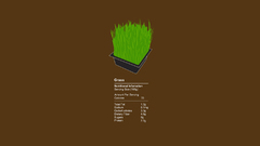Grass nutrition brown background