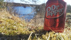 Grass red drinks lakes dr pepper soda depth of field Simon.s 