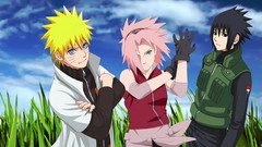 Grass uchiha sasuke uzumaki naruto haruno sakura naruto 