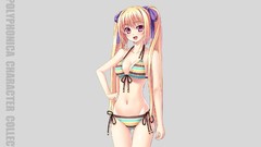 Gray Anime pink eyes anime girls shinkyoku soukai polyphonica 