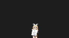 Gray Anime vocaloid kagamine rin Simple Background Wallbase
