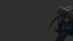 Gray background Anime anime girls black rock shooter Simple 