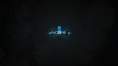 Gray black blue woman minimalistic ncore