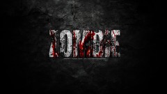 Gray black dark text dead blood evil Undead horror grunge 