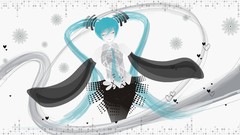 Gray black wind girl Music petals white abstract Beauty cute 