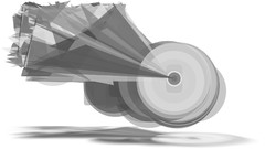 Gray bright white crystals Meteors digital art