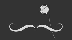 Gray dark mustache minimalistic vectors vector art