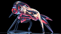 Gray eyes white hair