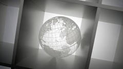 Gray globe Shelves 3d digital art