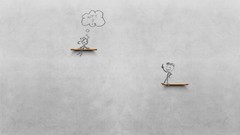 Gray light cartoons dock chalk drawings WTF