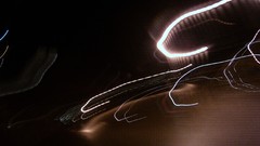 Gray night black white light cars roads blurred grey streets 