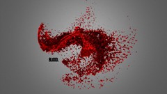 Gray red blood minimalistic bleeding